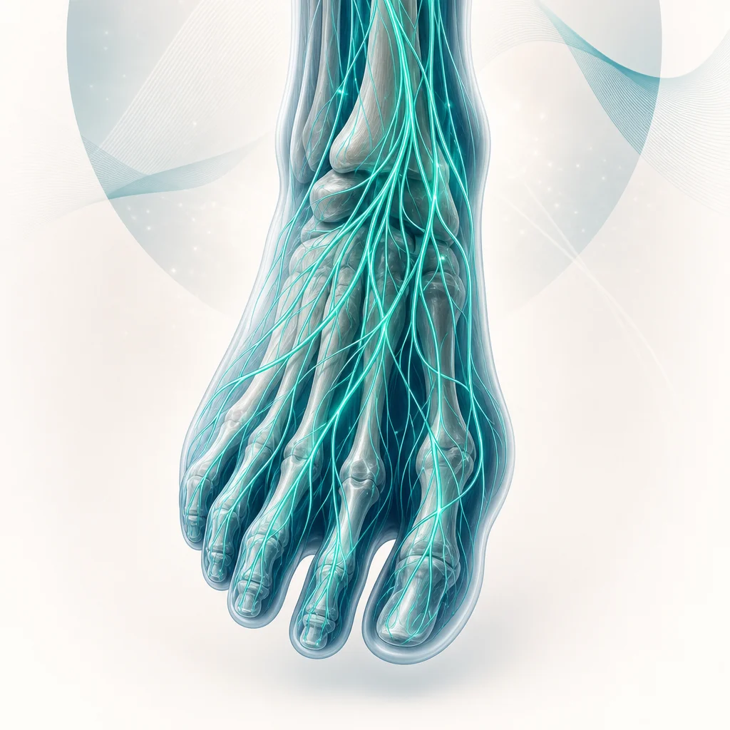 Anatomical illustration related to neuropathy